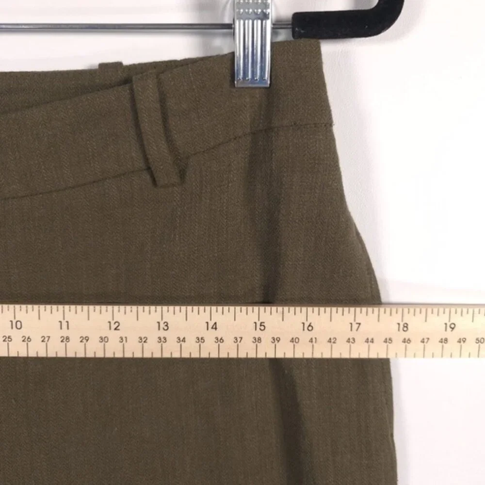 NWOT ZARA LINEN Blend Wide Leg Knit‎ Pants Trousers Crop 2753/220/505 MEDIUM